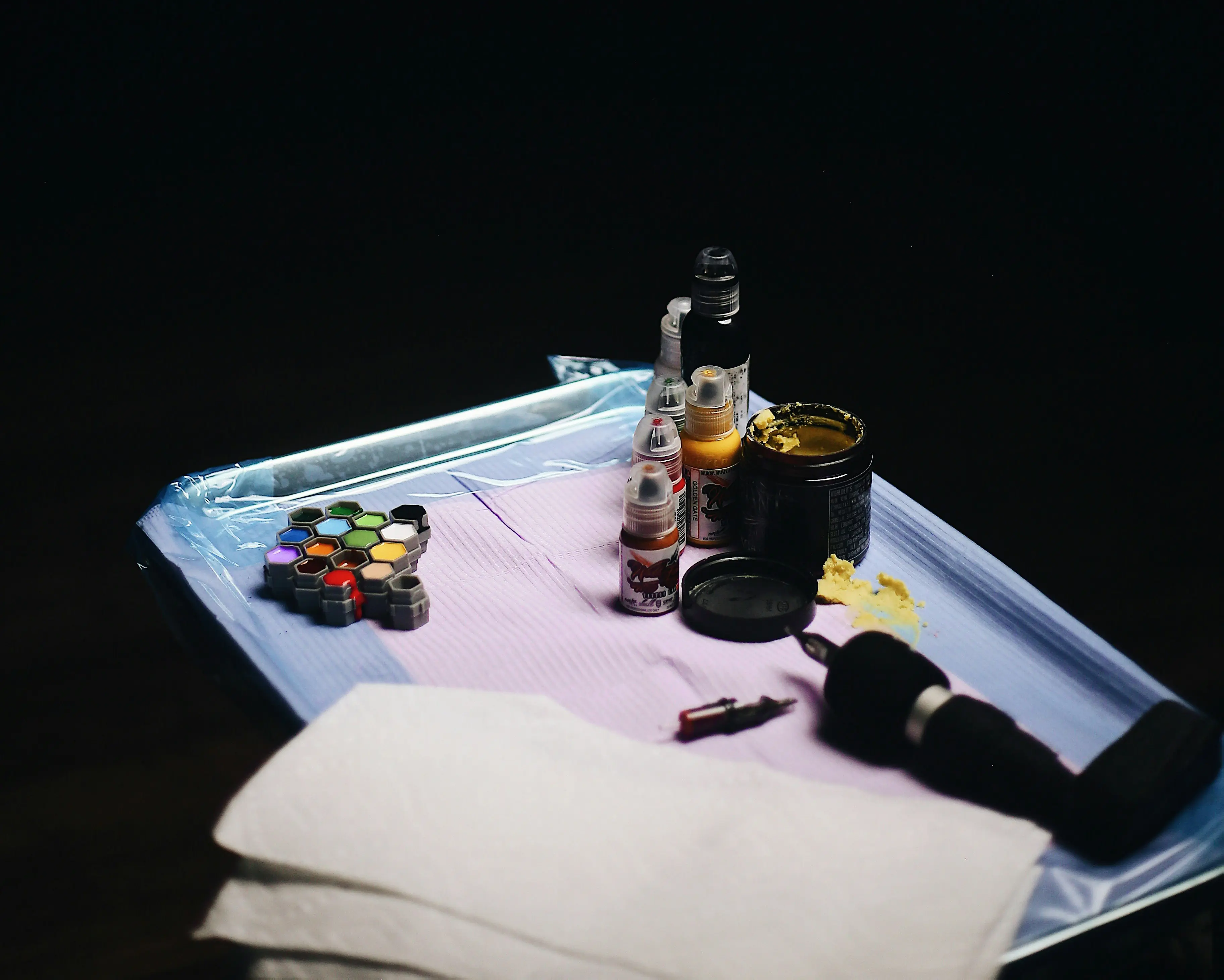 Digital artist designing on tablet